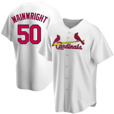 Buy MLB Men's St.Louis Cardinals Adam Wainwright White Home Short Sleeve 6  Button Synthetic Replica Baseball Jersey Big & Tall (White, XXX-Large)  Online at Low Prices in India 