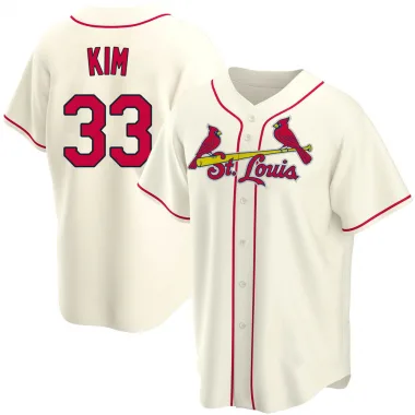 Cardinals Authentics: Team Issued 2021 Kwang-hyun Kim Road Jersey