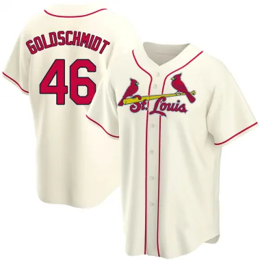 Youth Majestic Paul Goldschmidt Red St. Louis Cardinals Name & Number  Pullover Hoodie