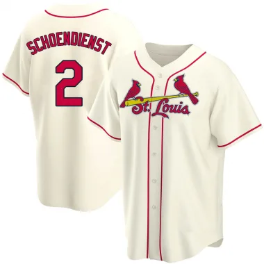 Men's St. Louis Cardinals #2 Red Schoendienst Authentic Green Salute to  Service Baseball Jersey