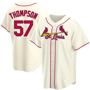 Zack Thompson Men's Nike White St. Louis Cardinals Home Replica Custom Jersey Size: Small